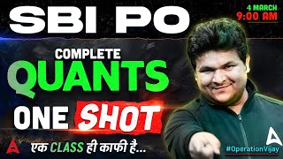 SBI PO Maths Classes 2025  Complete Quants One Shot For SBI PO  By Shantanu Shukla [upl. by Suzanna]