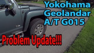 Yokohama Geolandar AT G015 Problem Update [upl. by Irrabaj]