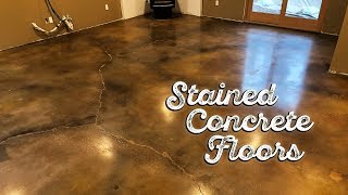 Stained Concrete Floors [upl. by Liauqram]