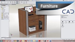 Designing Furniture in SolidWorks [upl. by Galvin193]