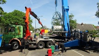 Transport en opbouw Eclipse kermis Heerhugowaard [upl. by Setiram]