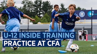 U12 Boys Practice at CFA  ACADEMY INSIDE TRAINING [upl. by Flyn]