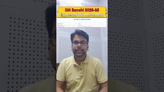 IIM Ranchi 202325 MBA Core Expected Waiting List Movement Amiya [upl. by Haswell]