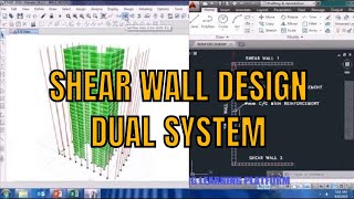 RCC Shear wall design for dual system using Etabs tutorial [upl. by Ycniuqal]