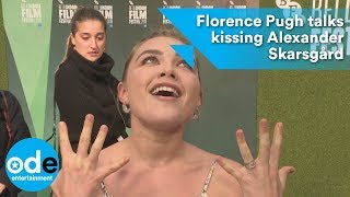 Florence Pugh talks kissing Alexander Skarsgård [upl. by Lifton]