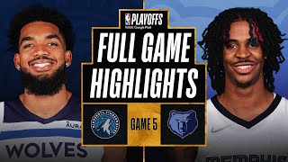 TIMBERWOLVES at GRIZZLIES  FULL GAME HIGHLIGHTS  April 26 2022 [upl. by Draned]