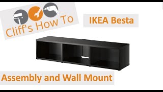 IKEA Besta Cabinet Wall Mounted [upl. by Jeri]