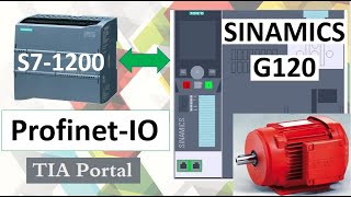 G120 Profinet S71200 Télégrammes PZD Paramétrer CU230P TIA Portal Sinamics Startdrive Siemens [upl. by Ardried]