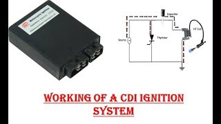 Motorcycle CDI Ignition System Working [upl. by Noraha]