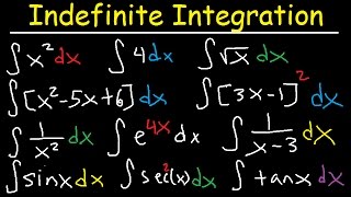 Indefinite Integral  Basic Integration Rules Problems Formulas Trig Functions Calculus [upl. by Tompkins]