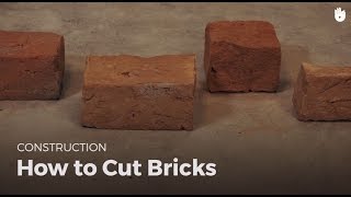 How to Cut Bricks  Masonry [upl. by Corina]