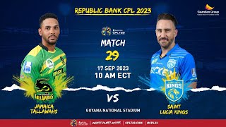 LIVE  Jamaica Tallawahs vs Saint Lucia Kings  CPL 2023 [upl. by Eiznek]