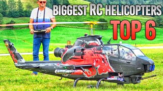 TOP 6 BIGGEST RC HELICOPTER SCALE MODELS [upl. by Adnamra]