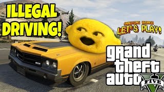 Grandpa Lemon Plays  GTA V Illegal Driving [upl. by Nauwaj]