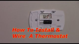 How To Replace A Thermostat Honeywell [upl. by Fisoi189]