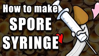 How to Make a Spore Syringe from Spore Print [upl. by Darton]