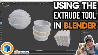 Getting Started with the EXTRUDE TOOL in Blender [upl. by Akenot]