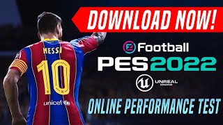 How to Download eFootball PES 2022 Online Performance Test DOWNLOAD NOW [upl. by Atikan554]