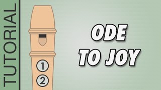 Ode to Joy  Recorder Tutorial 🎵 EASY Song [upl. by Lalittah]