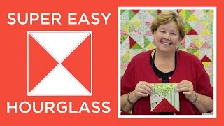 Make a Super Easy Hourglass Quilt with Jenny Doan of Missouri Star Video Tutorial [upl. by Dulla106]