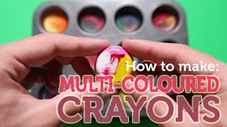 How to make MultiColoured Crayons [upl. by Ardnekat]