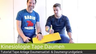 Daumen tapen mit PINOTAPE Kinesiologie Tape  PINOFIT [upl. by Eniowtna]