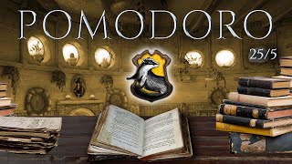 HUFFLEPUFF 📚 POMODORO Study Session 255  Harry Potter Ambience 📚 Focus Relax amp Study in Hogwarts [upl. by Kablesh]