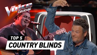 BEST COUNTRY BLIND AUDITIONS in The Voice [upl. by Yllet]