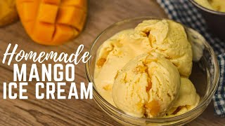 Mango Ice Cream  How To Make Ice Cream Recipes   Summer Recipes [upl. by Ayocal]