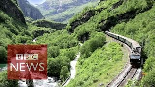 Flam The most beautiful train journey in the world BBC News [upl. by Leamsi]