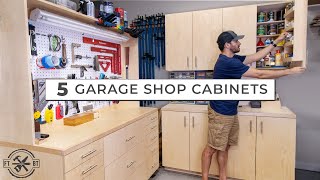 5 Garage Shop Cabinets for Ultimate DIY Storage [upl. by Massab]