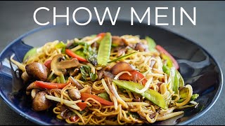 Vegetable Chow Mein Recipe  EASY Chinese vegan Noodles dinner idea [upl. by Legge]