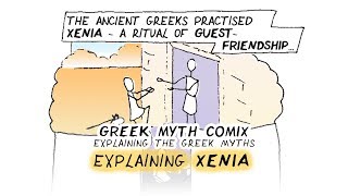 What is XENIA Greek Myth Comix explaining Homeric literature [upl. by Ymmak]