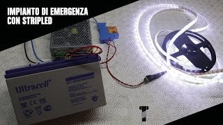 Come fare un impianto di emergenza con striscie led [upl. by Aisekal674]