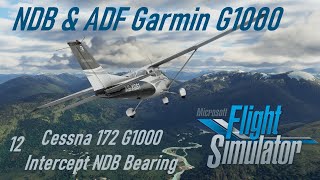 Microsoft Flight Simulator 12 NDB amp ADF with Garmin G1000 [upl. by Suiratnod]