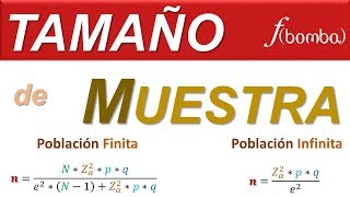 🔍👉 TAMAÑO DE MUESTRA PASO a PASO 👍 [upl. by Ierdna]