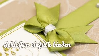 Tutorial  Schleife einfach binden [upl. by Akelahs]