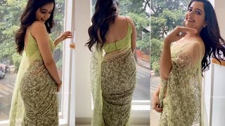 Saree dancing  Instagram reels  Designer saree  Saree poses  Shorts  Tiktok  Wow  Beautiful [upl. by Aiduan]