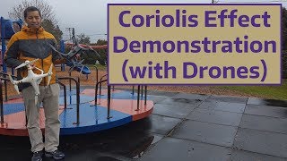 Coriolis Effect Demonstration with Drones [upl. by Learrsi]