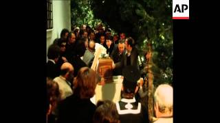 SYND 20 3 75 THE FUNERAL OF ARISTOTLE ONASSIS [upl. by Andros560]