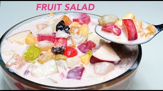 FRUIT SALAD FILIPINO STYLE  CREAMY FRUIT SALAD [upl. by Mroz833]