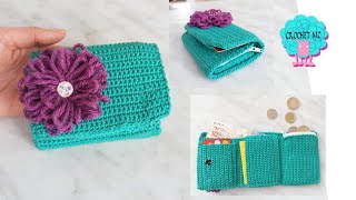 Billeteracartera a crochet  paso a paso [upl. by Marieann]