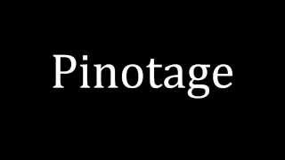 How to pronounce Pinotage [upl. by Marianna]