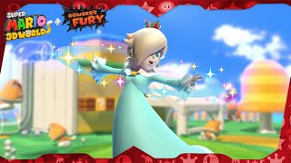 Super Mario 3D World for Switch ᴴᴰ Full Playthrough All Green Stars amp Stamps Solo Rosalina [upl. by Alida]