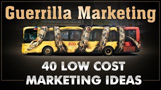 Guerilla Marketing  Ambush Marketing  40 Low Cost Ideas  Dr Vivek Bindra [upl. by Arodoeht]