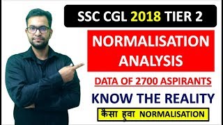 SSC CGL 2018 TIER 2 NORMALISATION ANALYSIS [upl. by Monjan652]