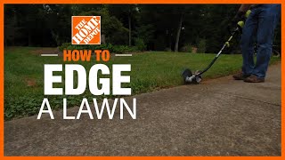 How to Edge a Lawn  The Home Depot [upl. by Ahsenik]