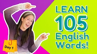 LEARN 105 ENGLISH VOCABULARY WORDS  DAY 1 [upl. by Enomal]