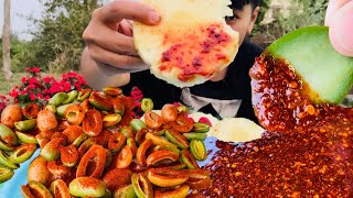 SPICY SOUR FRUITS MUKBANG  Fruit lover special  Meitei Mukbang [upl. by Jansen]