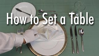 Learn How to Set a Formal Dinner Table [upl. by Egreog]